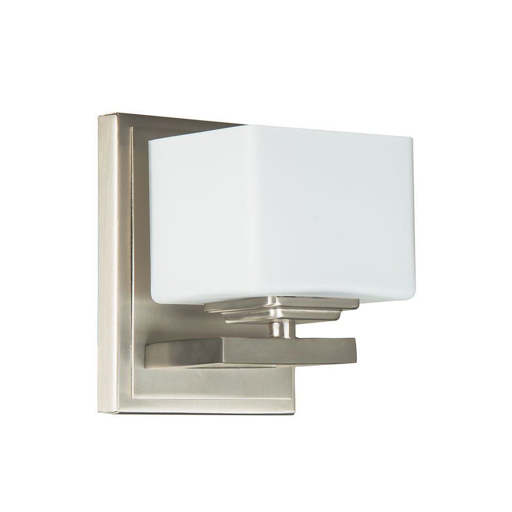 1 Light Wall Sconce in Brushed Nickel