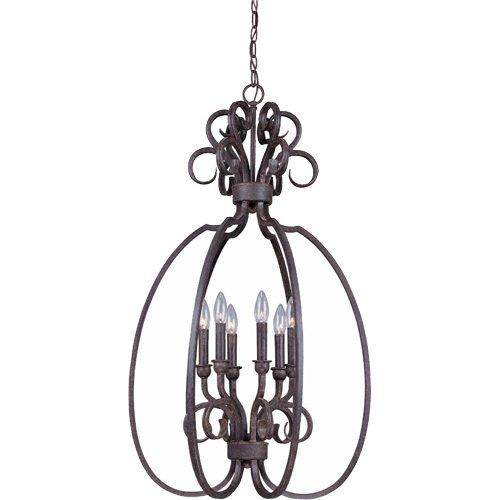 21" Pendant Light in Forged Metal