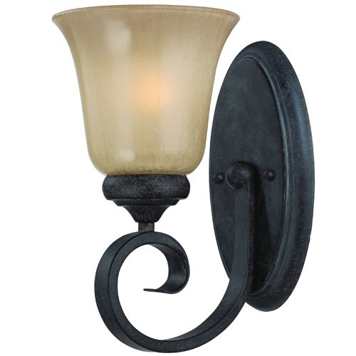 Single Wall Sconce in English Toffee with Frost Glass