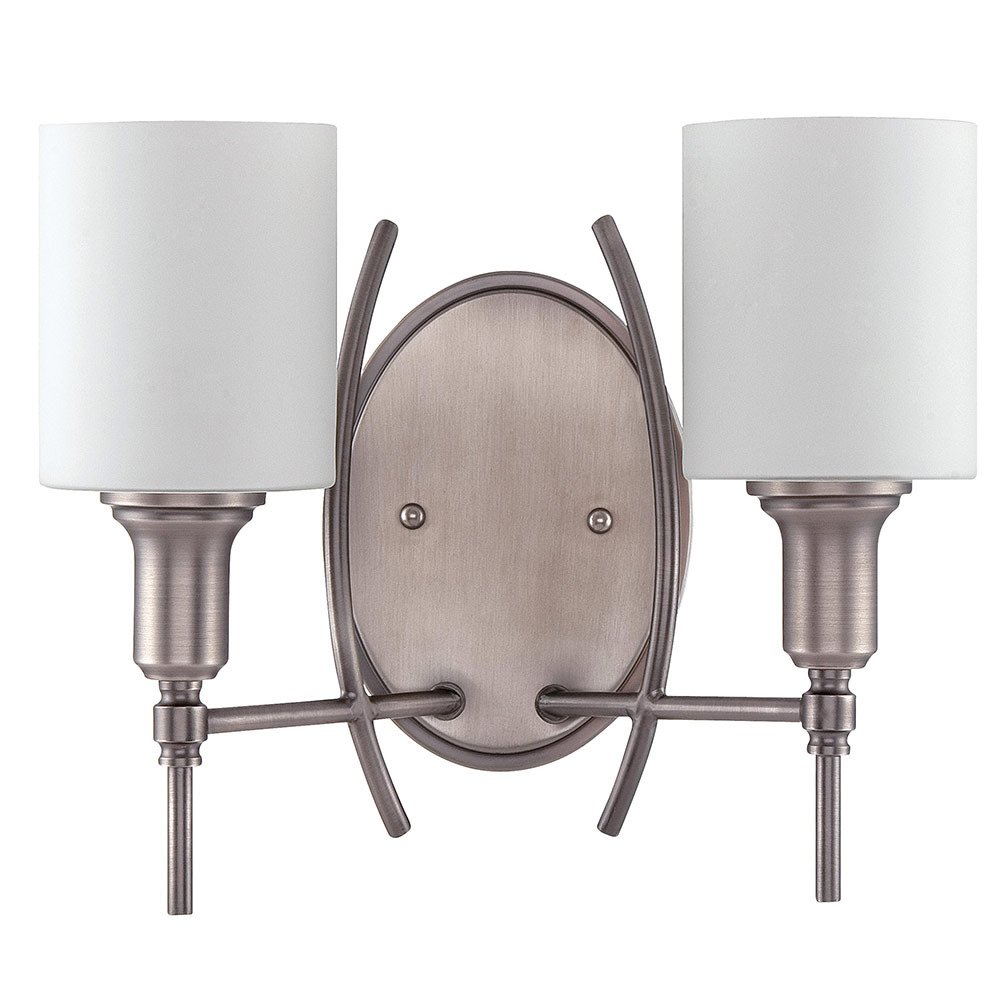 Double Wall Sconce in Antique Nickel