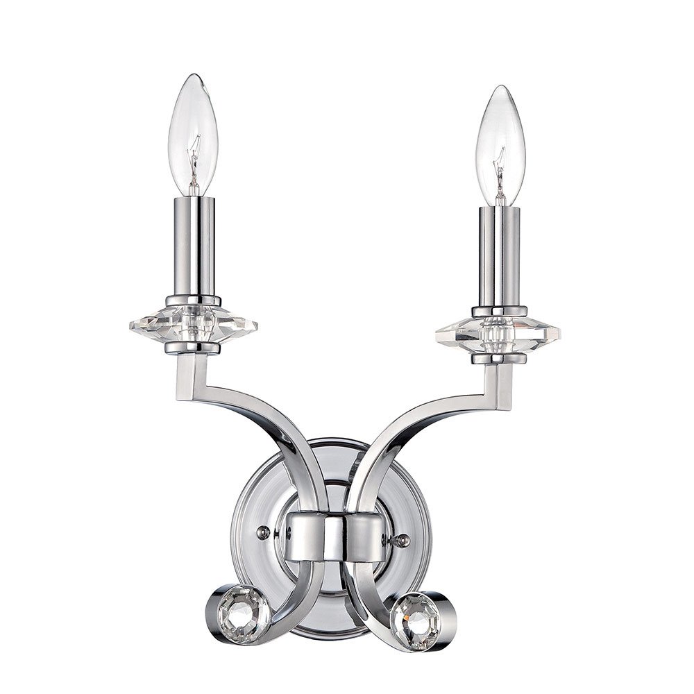 Double Wall Sconce in Chrome