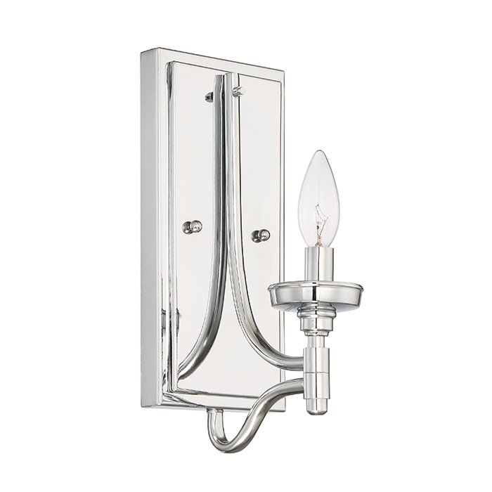1 Light Wall Sconce in Chrome