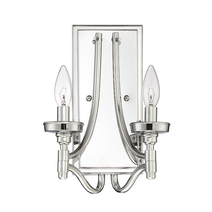 2 Light Wall Sconce in Chrome