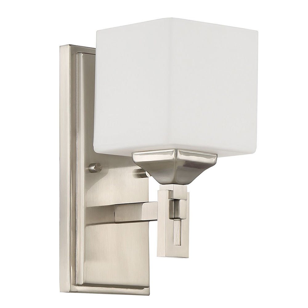1 Light Wall Sconce in Brushed Polished Nickel