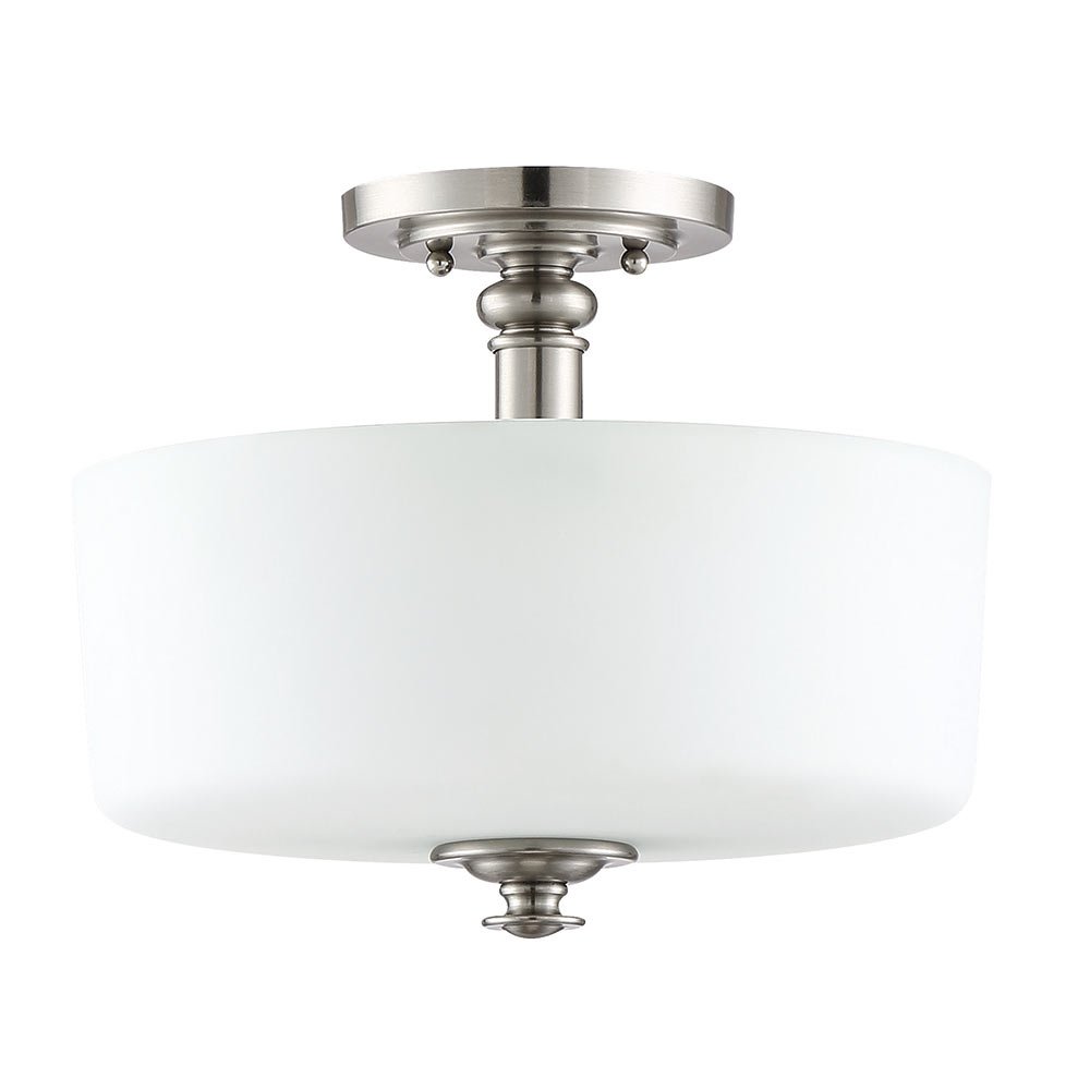 Convertible Semi Flush 3 Light in Brushed Polished Nickel
