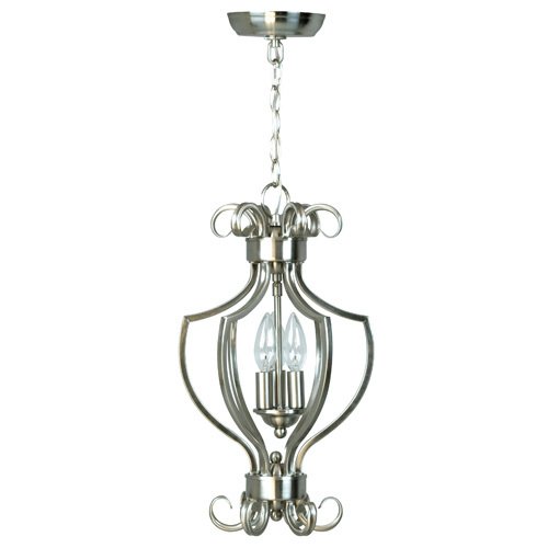 10 1/2" Pendant Light in Brushed Nickel with Alabaster Glass