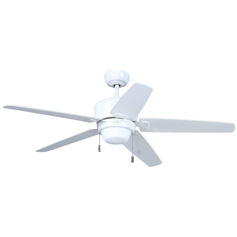 52" Ceiling Fan with Blades Included in White