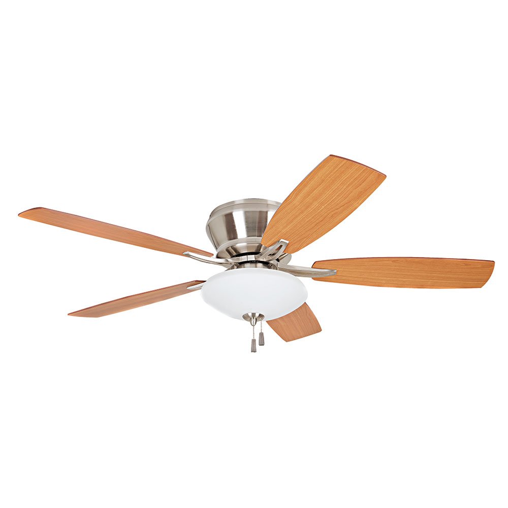 52" Ceiling Fan with Blades Included in Brushed Polished Nickel