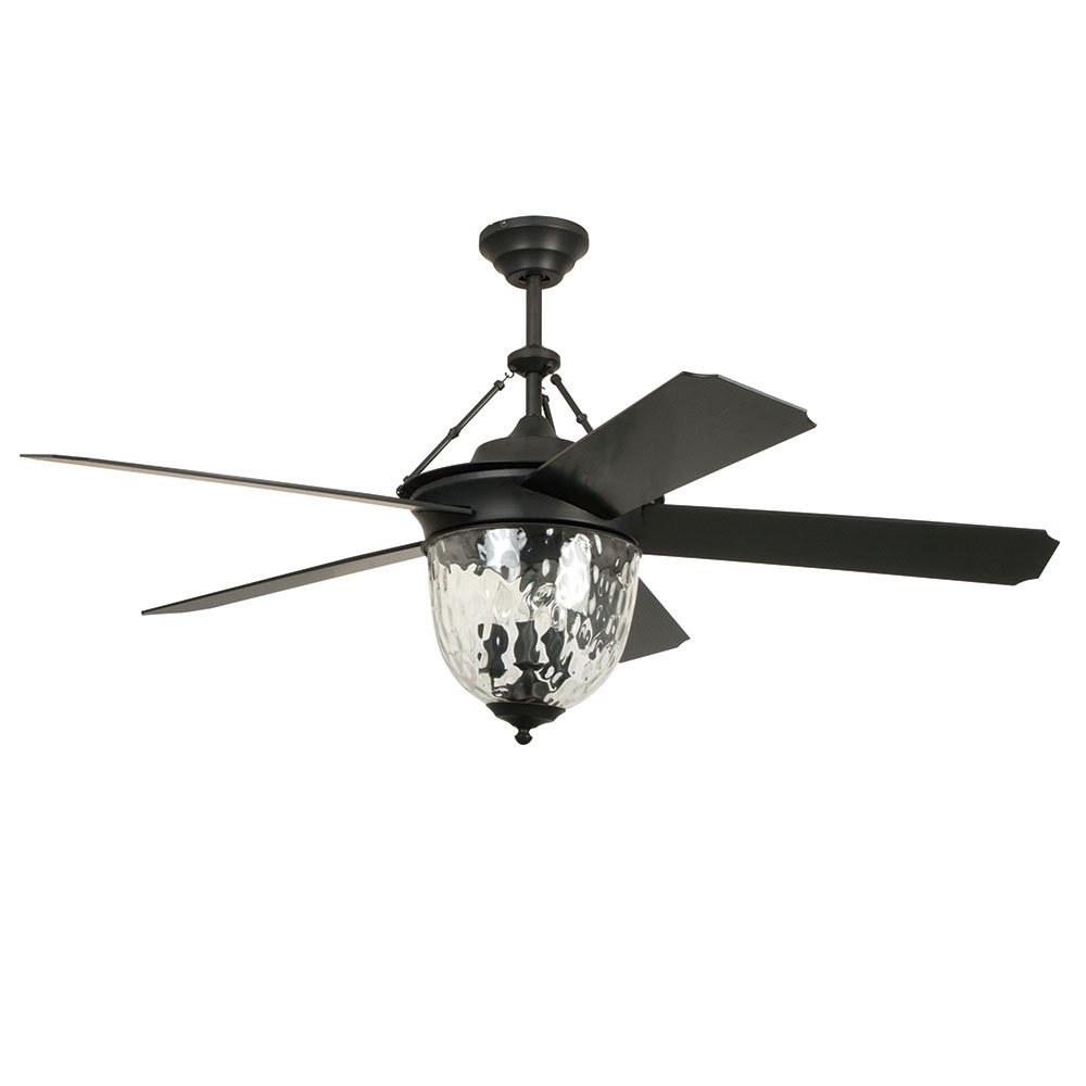 52" Ceiling Fan with Blades Included in Aged Bronze Brushed