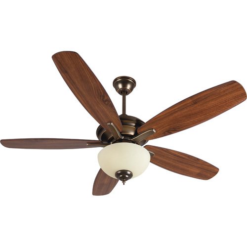 52" Ceiling Fan in Legacy Brass with Custom Blades and Optional Light Kit