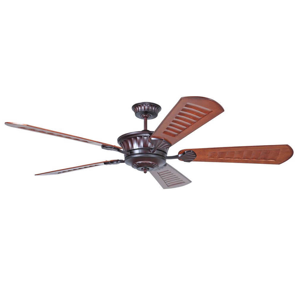 70" Ceiling Fan With Blades Remote And Wall Controls Included In Oiled Bronze