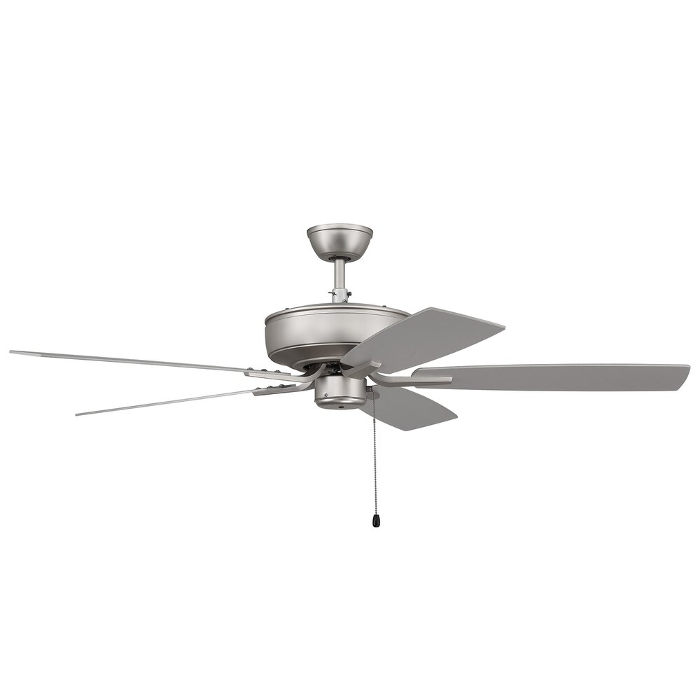 52" Pro Plus Fan With Blades In Brushed Satin Nickel