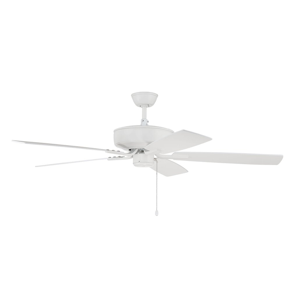 52" Pro Plus Fan With Blades In White