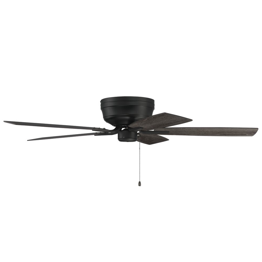 52" Ceiling Fan (Blades Included) In Flat Black