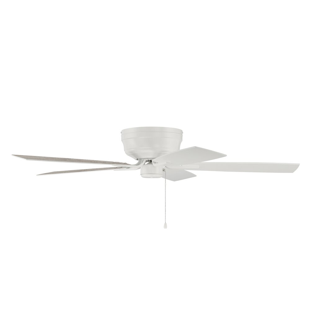 52" Ceiling Fan (Blades Included) In White