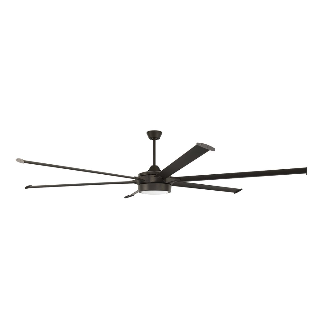 102" Indoor/Outdoor Fan With Blade Light Kit Included In Espresso And Frost White Glass