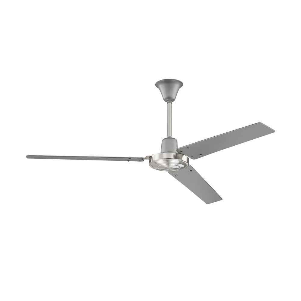 56" Ceiling Fan With Blades In Titanium/Brushed Polished Nickel