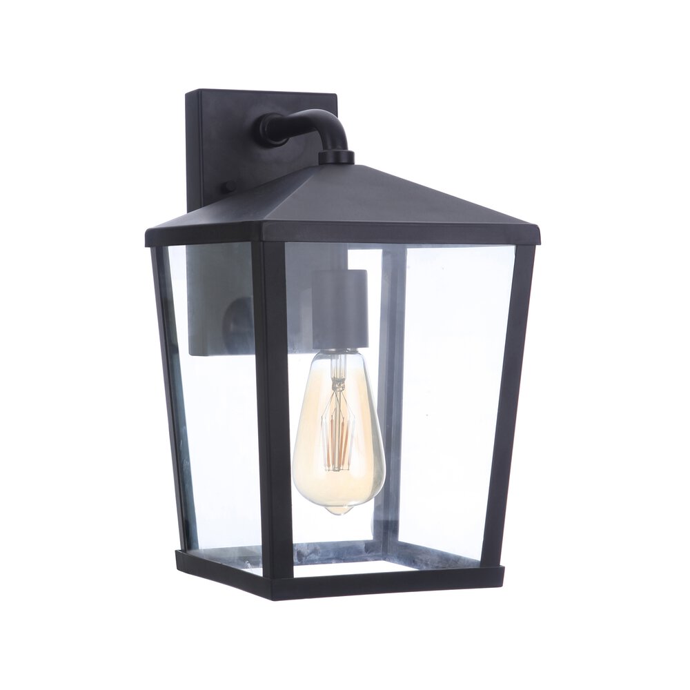 Outdoor Lantern 1 Light In Midnight And Clear Glass