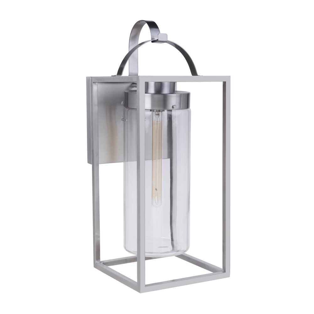 1 Light Extra Large Outdoor Wall Mount in Satin Aluminum