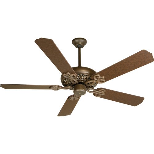 52" Ceiling Fan with Contractor Blades in Aged Bronze
