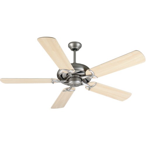 52" Ceiling Fan in Brushed Nickel with Plus Blades in Maple