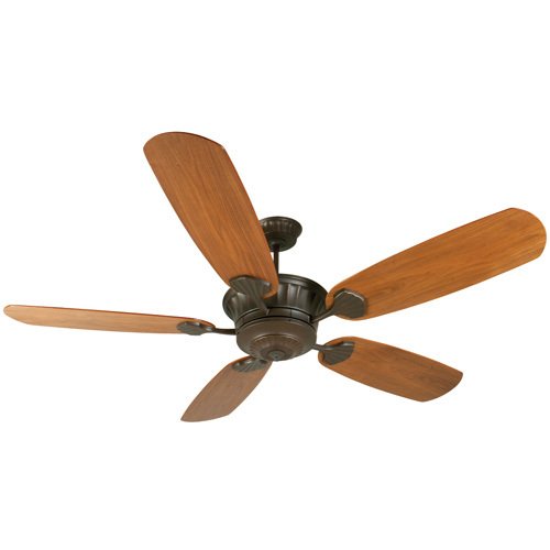 70" Ceiling Fan in Aged Bronze with Epic Blades in Walnut