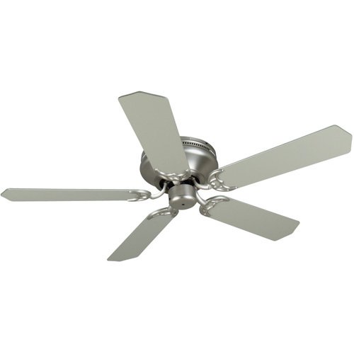 52" Ceiling Fan with Standard Blades in Brushed Nickel