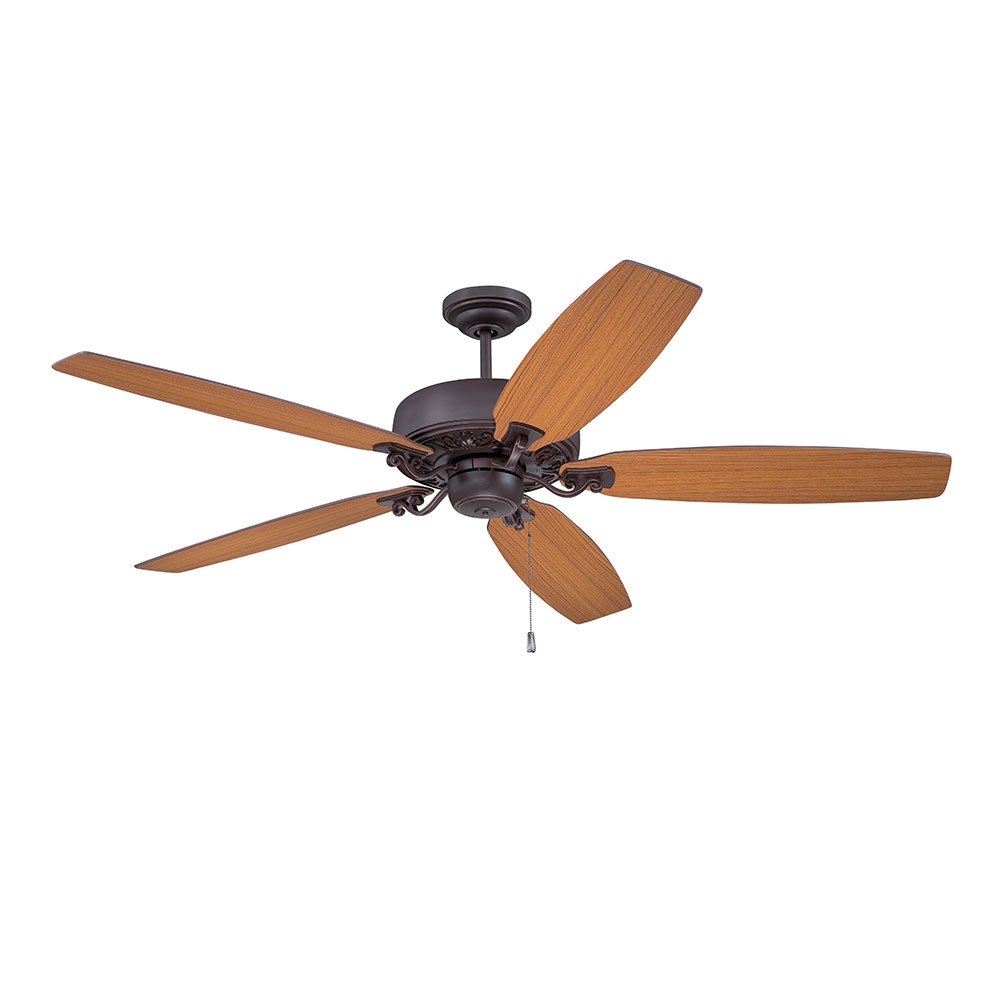 64" Ceiling Fan with Blades Included in Oiled Bronze Gilded