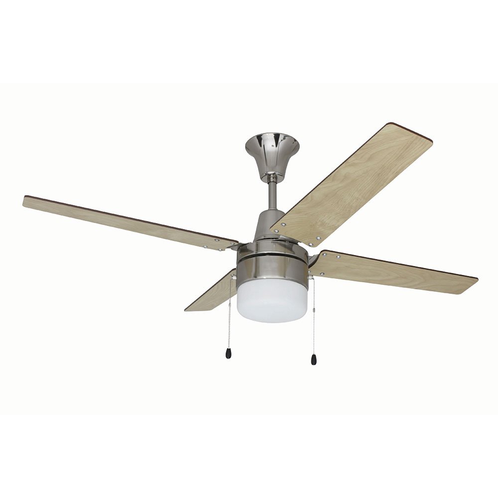 48" Ceiling Fan with Blades Included in Brushed Chrome
