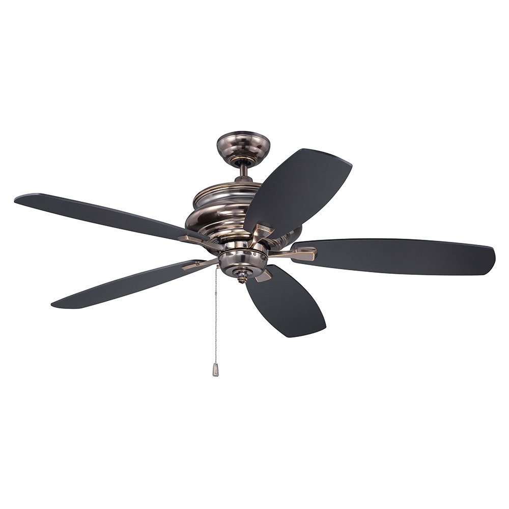 52" Ceiling Fan with Blades Included in Legacy Brass