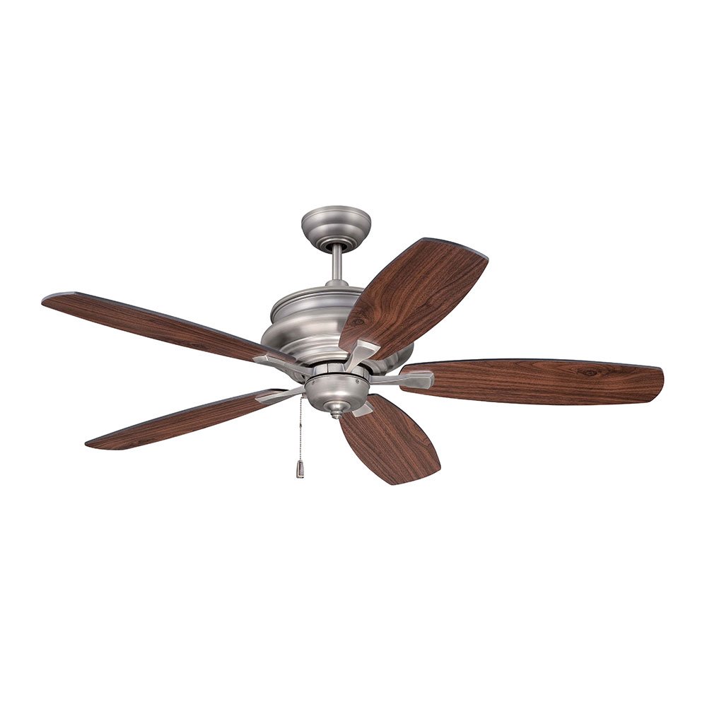 52" Ceiling Fan with Blades Included in Pewter