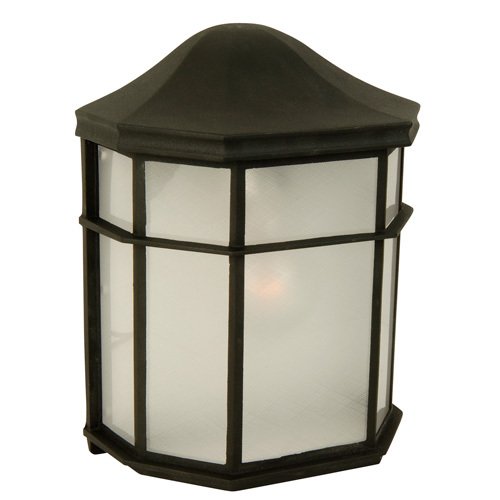 8" Wall Light in Matte Black with Acrylic Lens
