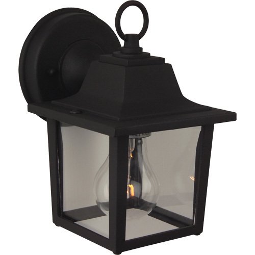 5 1/4" Exterior Wall Light in Matte Black with Clear Glass