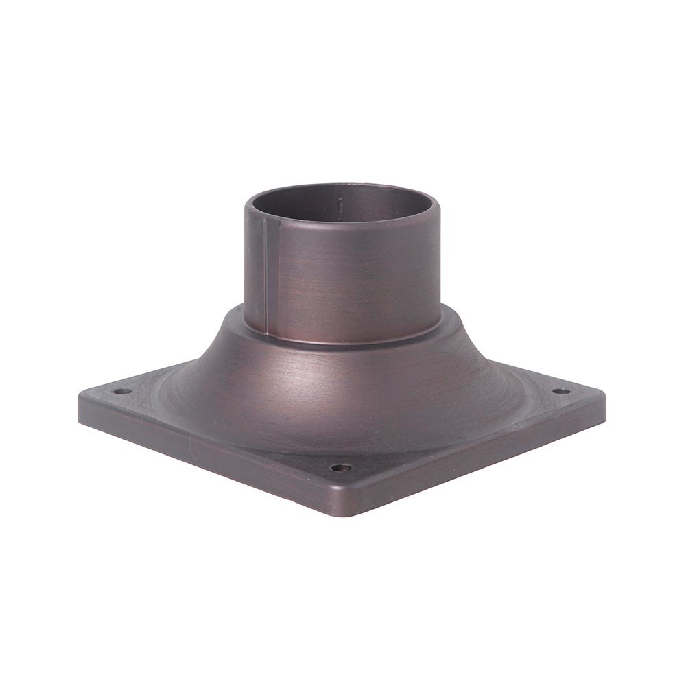 Pole Adapter Cast Outdoor Pier Base in Aged Bronze Brushed