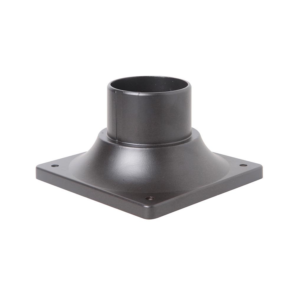 Pole Adapter Cast Outdoor Pier Base in Oiled Bronze