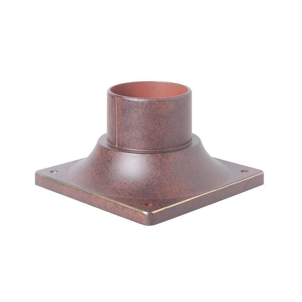 Pole Adapter Cast Outdoor Pier Base in Aged Bronze