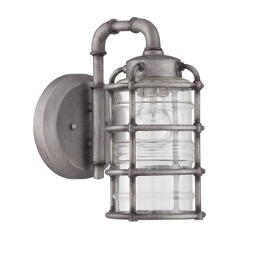 1 Light Small Wall Mount in Aged Galvanized