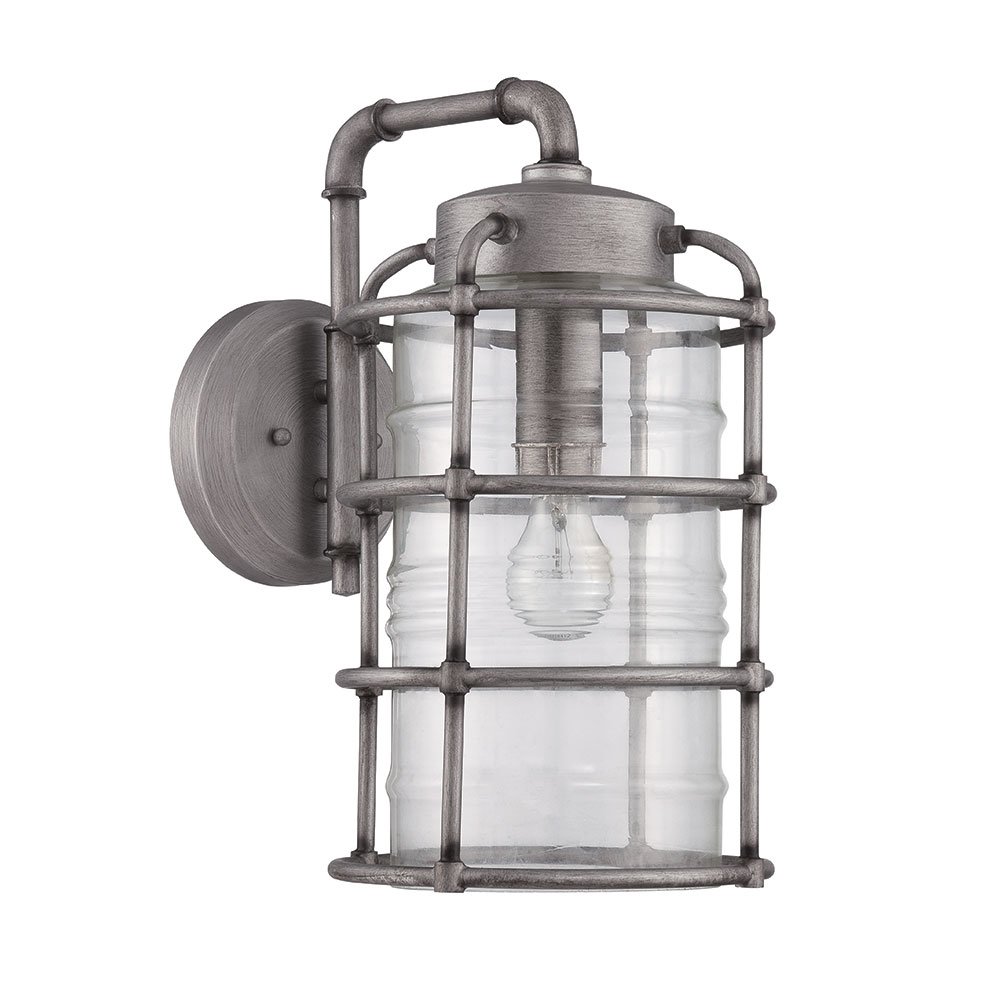 1 Light Large Wall Mount in Aged Galvanized