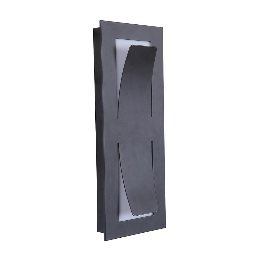 1 Light Small LED Outdoor Pocket Sconce in Midnight