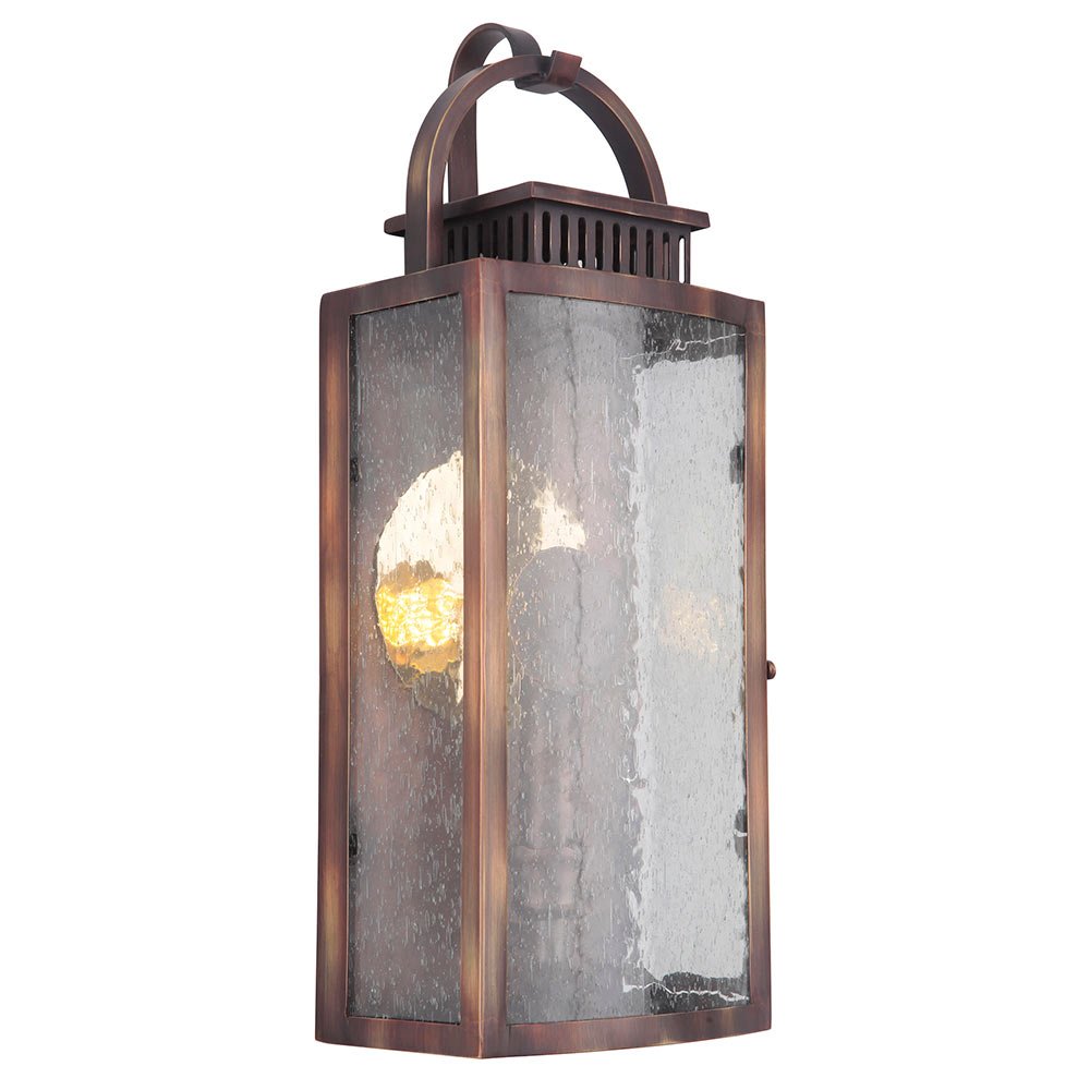 Small Pocket LED Sconce in Weathered Copper