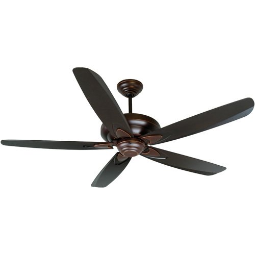 56" Ceiling Fan in Oiled Bronze Gilded with Blades