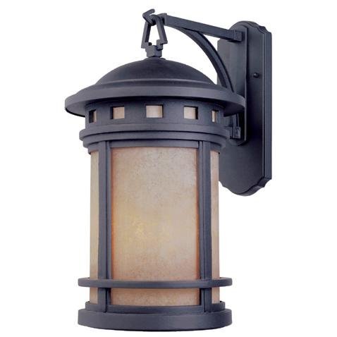 Exterior Wall Lantern in Oil Rubbed Bronze with Amber