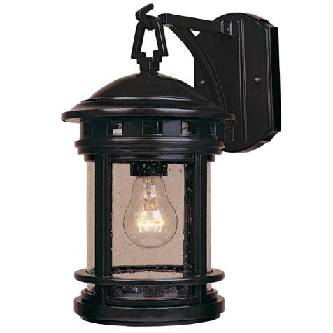 Exterior Wall Lantern in Oil Rubbed Bronze with Seedy