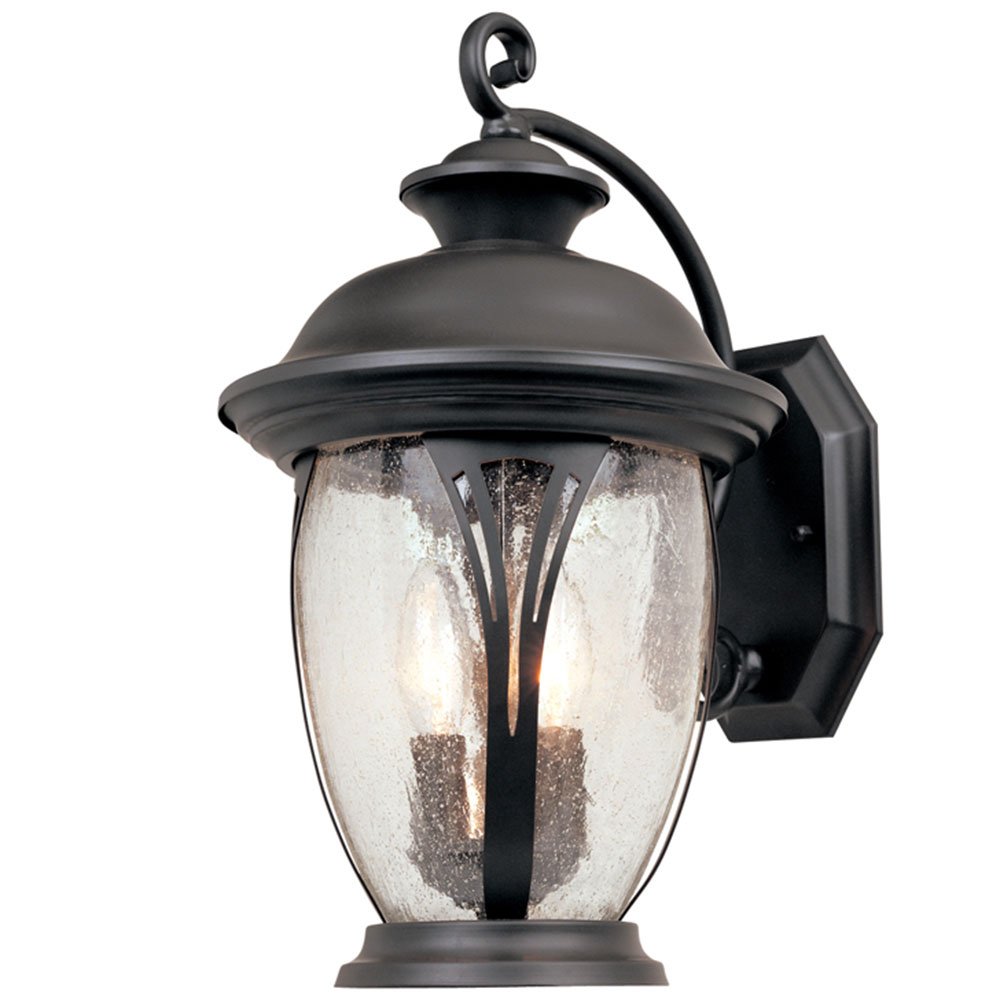 11" Wall Lantern in Bronze with Seedy