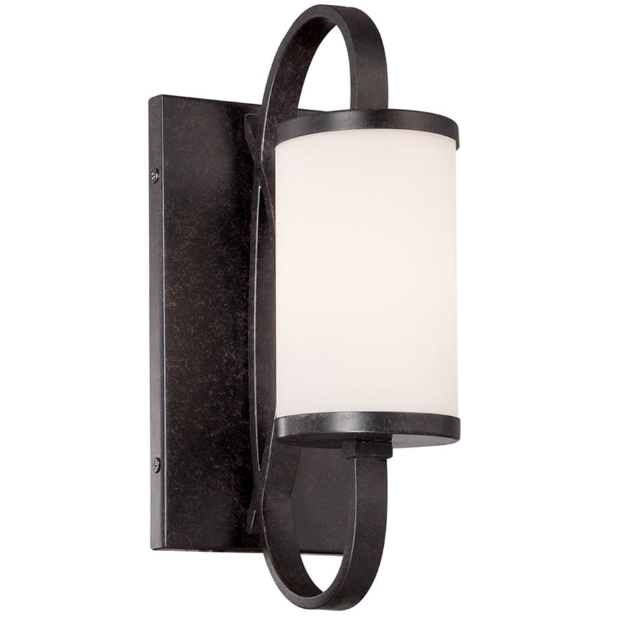 Wall Sconce in Artisan with White Opal