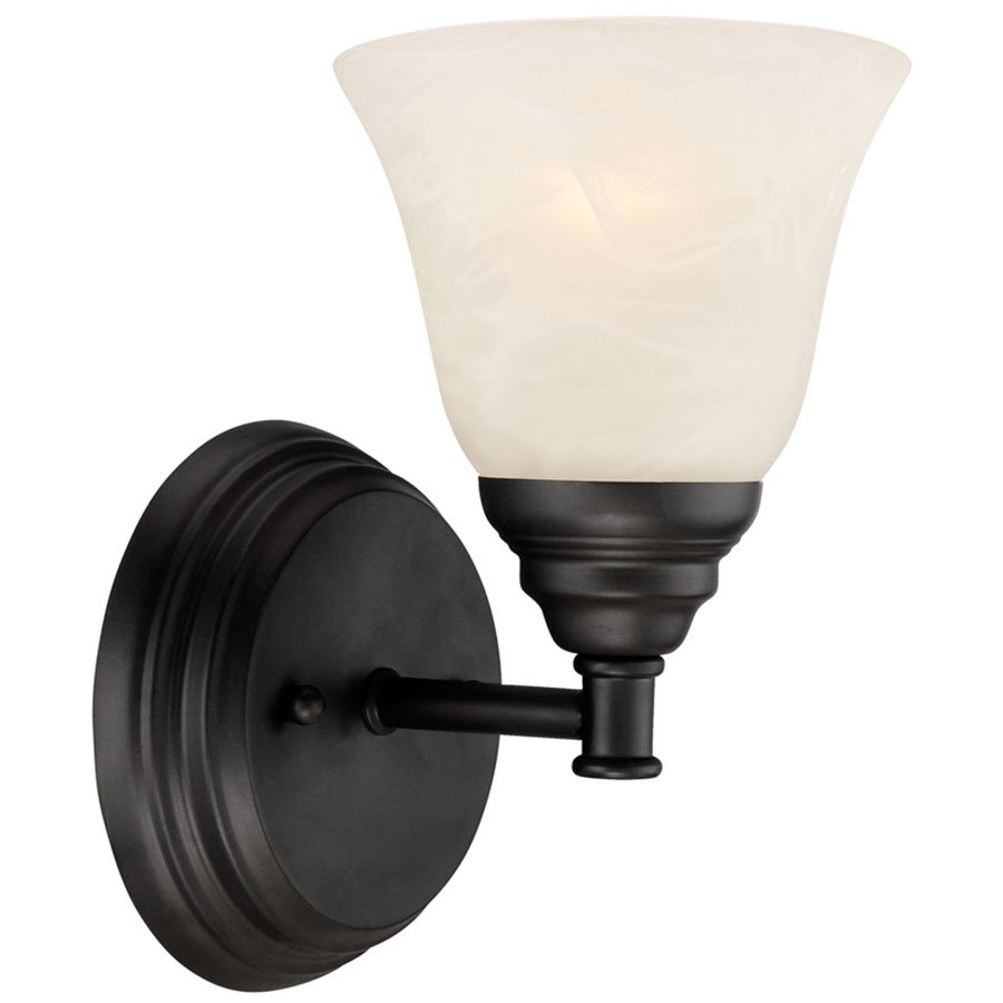 Wall Sconce in Oil Rubbed Bronze with Frosted