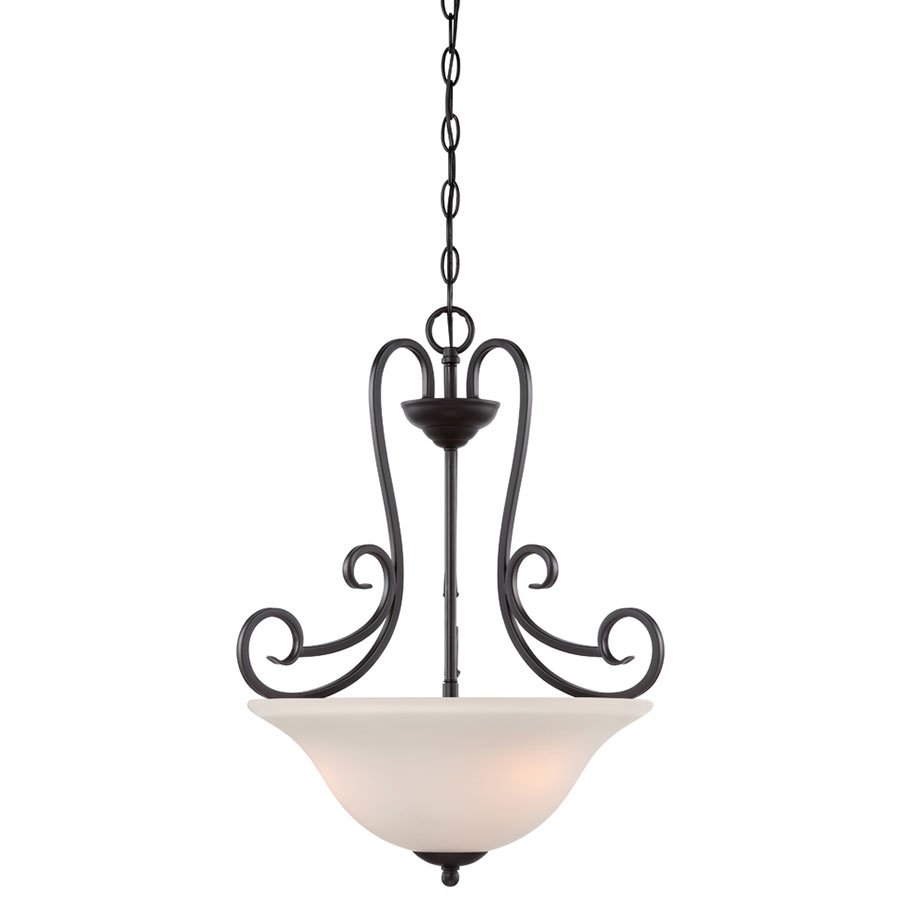 Inverted Pendant in Oil Rubbed Bronze with Frosted