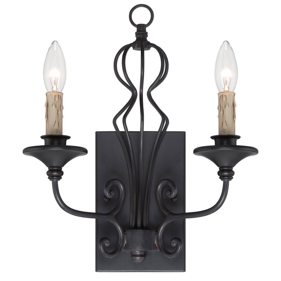 2 Light Wall Sconce in Natural Iron