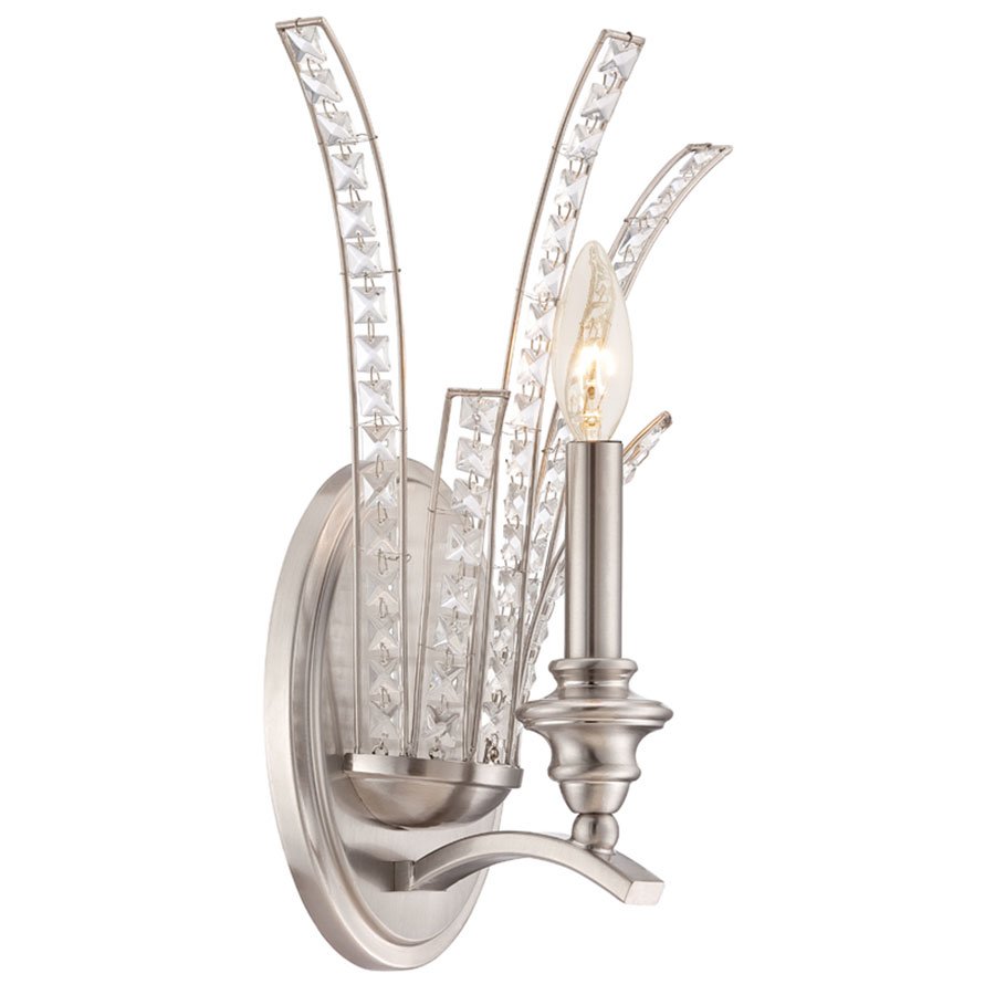 Wall Sconce in Satin Platinum
