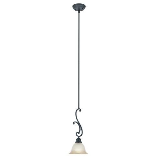 Interior Mini Pendant in Natural Iron with Ochere Finished